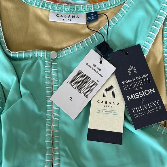 Cabana Life Cayman Embroidered Keyhole One Piece Bathing Suit NWT - Picture 15 of 15